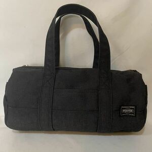 ★即決　美品　ポーター スモーキー ボストンバッグ 黒 PORTER ロールボストン 吉田カバン 