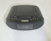 簡易動作確認済み 確認済み SONY ソニー sony CDラジカセ カセットデッキ CFD-S50 14年製 ラジオ オーディオ 本体 ブラック_画像1