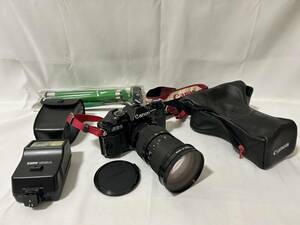 【AS 21440】1円～ Canon キャノン AE-1 PROGRAN ＋ Canon ZOOM LENS FD 1:3.5 35-105mm 一眼レフ フィルムカメラ 中古 ジャンク 現状品