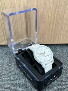 【BEF 4146】1円～ AX ARMANI EXCHANGE アルマーニ エクスチェンジ 腕時計 クロノグラフ 中古 ジャンク 現状品