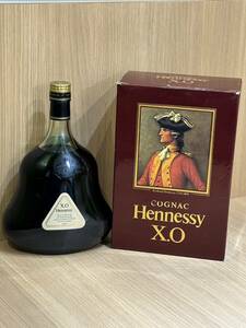 【APS 8056】1円～ Hennessy ヘネシー XO 金ラベル ゴールドラベル コニャック 洋酒 40％ 箱付き 未開栓 現状品