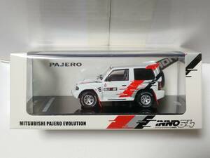 イノモデル 1/64 三菱 パジェロ エボリューション ”RALLIART” ホワイト IN64-EVOP-RAWHI