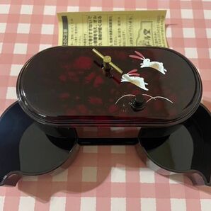 新品未使用 小樽オルゴール堂 オルゴール付きうさぎジュエリーボックス 雪の華 ご購入際コメント要