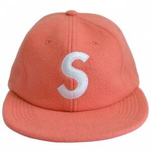 国内正規 新品 17aw SUPREME シュプリーム Wool S Logo 6-Panel Cap Sロゴ キャップ ピンク R2-224093 ☆