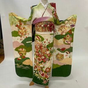 振袖　仕立て上がり　フルセット　成人式　豪華　新品　未使用　可愛い　着物　 正絹　 成人式