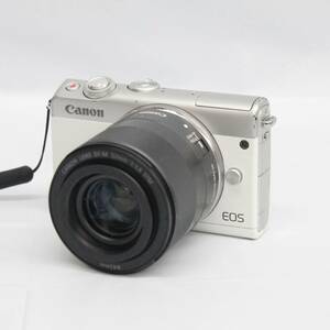 中古 動作品 Canon キャノン ミラーレス一眼カメラ EOS M100 ボディ EF-M 32mm F1.4 STM レンズセット バッテリー付