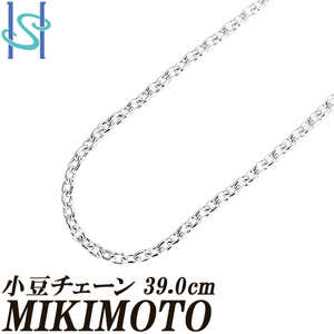  Mikimoto small legume chain necklace K18WG 39.0cm chain necklace metal only stone none brand free shipping beautiful goods used SH102014