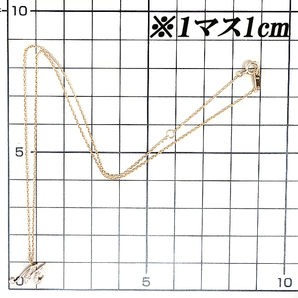 ヴァンドーム青山 ダイヤモンド ネックレス K18PG イニシャル M 英語 ブランド VENDOME AOYAMA 送料無料 美品 中古 SH105533の画像2