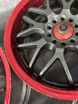 RACING SPARCO レーシング スパルコ 17インチ 8J +32 114.3 5H 専用ナット 工具付 アルミホイール 4本_画像6