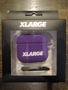 XLARGE X-LARGE エクストララージ STANDARD LOGO 3rd GENERATION AIRPODS CASE 紫 2024 最新人気商品　送料\250~　