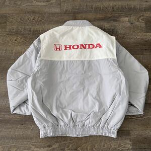 極美品 HONDA ホンダ プリント ピット ジャケット FREE ジャンパー レーシング ブルゾン メカニック 旧車 NSX CIVIC rare jacket archive 2