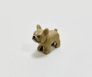 【新品未使用】レゴ　LEGO　ミニフィグ　フレンチブル　フレンチブルドック　犬　わんこ　ダークタン　フレンチブルドッグ