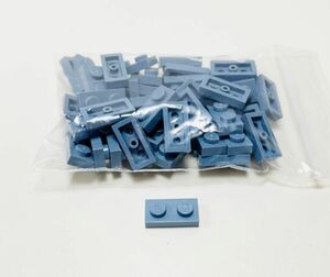 【新品未使用】レゴ　LEGO　プレート　1x2 サンドブルー　50枚　１×２