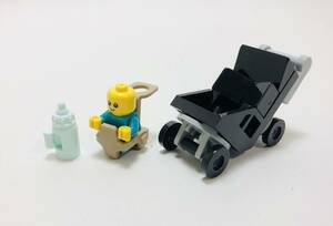 【新品未使用】レゴ　LEGO　ミニフィグ　赤ちゃん　ベビー　ベビーカー　抱っこ紐　哺乳瓶