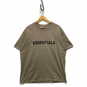 ESSENTIALS エッセンシャルズ ロゴ Tシャツ 半袖 チャコール系 サイズL 正規品 / B4608