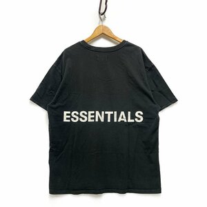 ESSENTIALS エッセンシャルズ 背面ロゴ 半袖Ｔシャツ ブラック サイズL 正規品 / B3965