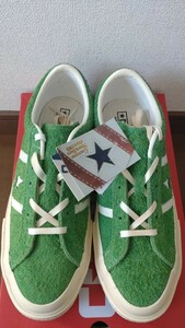 【国内正規品】新品未使用 27.0cm CONVERSE STAR&BARS US ORIGNATOR SUEDE GREEN コンバース スター&バーズ ジャックスター グリーン US8.5