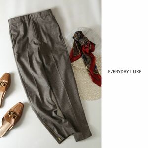 2.5万☆ドゥーズィエムクラス購入/DeuxiemeClasse EVERYDAY I LIKE☆ウールジップスリットテーパードパンツ 36サイズ 日本製☆C-K1159