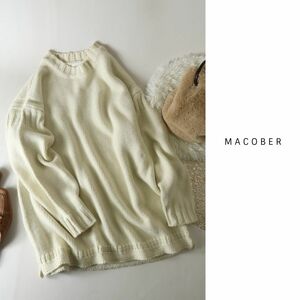 マコバー MACOBER☆ビッグシルエットガンジーニット フリーサイズ☆M-B 0898