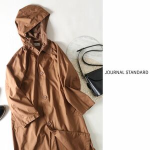 ジャーナルスタンダード JOURNAL STANDARD☆洗える コットン100% フーデッドコート フリーサイズ☆M-B 1500