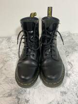 j425 ドクターマーチン Dr.Martens 1460 8ホールブーツ UK5/ブラック _画像2