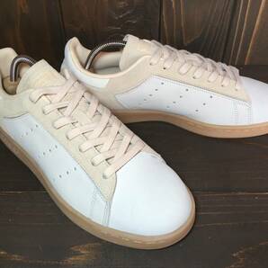 ★アディダス adidas スタンスミス Stan Smith 白×ベージュ 2020年製 25.5cm 未使用 検 テニス シンプル スニーカー スーパースターの画像6