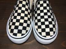 ★VANS バンズ 国内企画 slip on スリッポン 白×黒 チェッカー 25.5cm Used 検 SK8 オールドスクール ミュール クロッグ_画像4