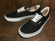 ★VANS バンズ 国内企画 ERA エラ 黒×白 27.5cm 極美品 Used 検 スニーカー スリッポンオールドスクール SK8 ハーフキャブ_画像1