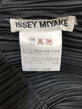 883☆ISSEY MIYAKE☆イッセイミヤケ☆ループボタン スキッパー カットソー【Ｌ】黒_画像6