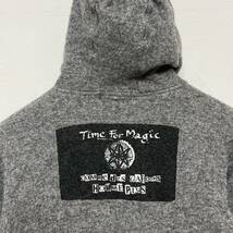 【 COMME des GARCONS HOMME PLUS 】 AD 2008 アーカイブ ウール ジップ パーカ S グレー time for magic コムデギャルソン オムプリュス_画像4