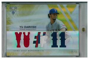 ダルビッシュ有 2015 TOPPS TRIPLE THREADS GOLD PATCH 3/9 パッチ YD1