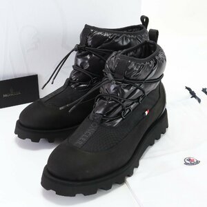 ■未使用■モンクレール■ピーター アンクル ブーツ ブラック 黒 サイズ43 27.5cm 相当 靴 シューズ ブーツ メンズ EHM N12-7