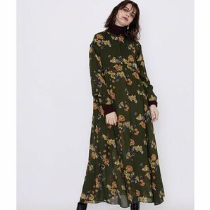 クラネ　BLOOM FLOWER LONG ONE PIECE ワンピース 花柄 ロングワンピース