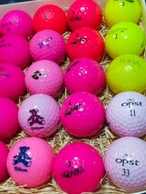 ◯◯【GOLFボール ★ロストボール】♪♪♪ レディース♪ピンク系♪『Wilson』『 ホンマ』『Kasco』『Tobiemon』等♪♪♪おまとめ40球◯◯_画像5