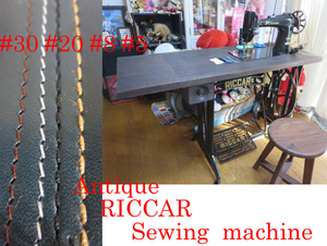 * antique * service being completed RICCAR occupation for legs .. sewing machine 5 number thread correspondence 