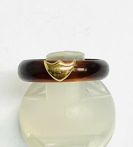 qoj.YZ101 tortoise shell tortoise shell ring 6 number 