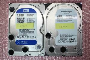  送料無料★WD　3.5inch SATA HDD★4TB 2本セット