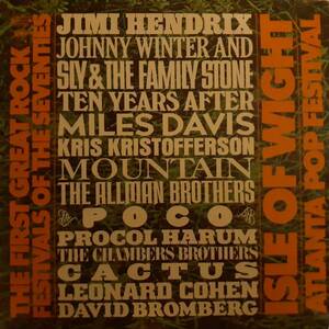 米COLUMBIAオリジ3LP！Jimi Hendrix, Procol Harum, Miles Davis, VA / Isle Of Wight / Atlanta Pop Festival 1971年 G3X 30805 Salty Dog