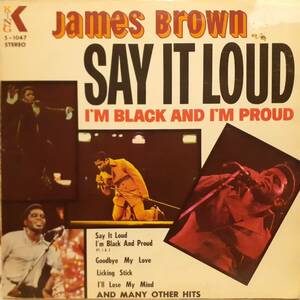 米KINGオリジLP！青ラベル！James Brown / Say It Loud I'm Black And I'm Proud 1969年 5-1047 Maceo Parker Fred Wesley Pee Wee Ellis