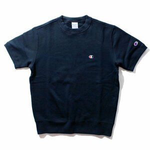 セール SALE 新品 Champion チャンピオン 半袖スウェット ショートスリーブ スエット Tシャツ シンプル 裏毛 ネイビー 紺 XL