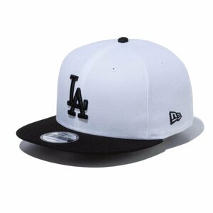 新品 NEWERA ニューエラ 9FIFTY 950 ドジャース LA Dodgers 白 ホワイト ツートン フラットバイザー スナップバックキャップ #13562102