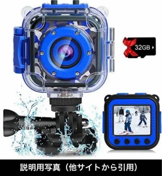 DROGRACE子供キッズカメラ防水デジタルビデオHDアクションカメラ