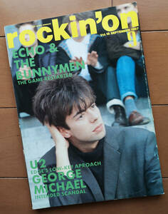 rockin'on ロッキング・オン 1987年9月号 エコー＆ザ・バニーメン U2 イアン・デューリー