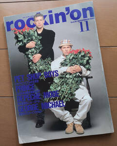 rockin'on ロッキング・オン 1990年11月号 ペット・ショップ・ボーイズ プリンス アズテック・カメラ