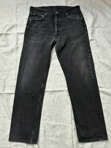 ＜Levi's/リーバイス501＞ヴィンテージ ブラックデニムパンツ/ジーンズ W84cm アメリカ製 A