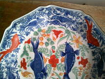 【蟹園】 古い絵皿鉢　Ａ-30-3_画像3