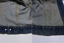 60s 超 ビッグサイズ BIGE 鬼ヒゲ LEVI’S 71205 デニムジャケット 48 50 BIG E ビッグE USA製 オリジナル ヴィンテージ 70505_画像9