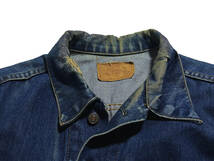 60s 超 ビッグサイズ BIGE 鬼ヒゲ LEVI’S 71205 デニムジャケット 48 50 BIG E ビッグE USA製 オリジナル ヴィンテージ 70505_画像4