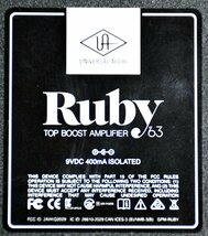 ★新品同様！Universal Audio ユニバーサルオーディオ UAFX Ruby '63 Top Boost Amplifier 元箱付！★_画像9