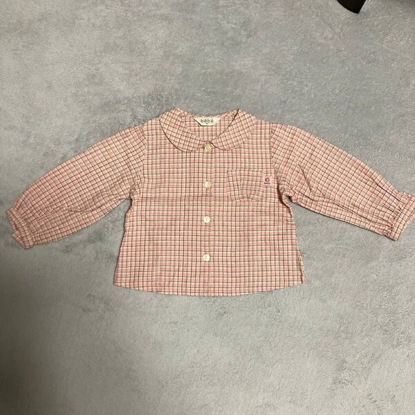 長袖シャツ 子供服 bebe size90 & shama maruta size90 (2枚組)